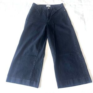 Frame Wide Leg Black Cropped Women's Jeans 28 no flaws